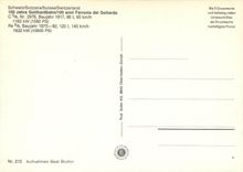 CPM Switzerland Jahre Gotthardbahn 