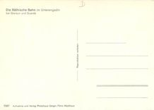 CPM Die Rathische Bahn im Unterengadin bei Giarsun und Guarda