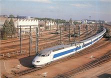 CPM Fleury les Aubrais Loiret TGV Atlantique Rame 301