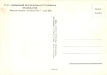 CPM Hagondange Motrice Tramway ex Paris CGPT