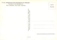CPM Tramways de Marseille Place Castellane Train Coder reversible