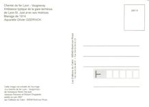 CPM Chemin de fer Lyon Vaugneray Lyon St Just