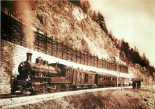 CPM chemin de Fer Yverdon Ste Croix Train a vapeur