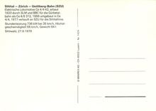 CPM Sihital Zurich Uetliberg Bahn 