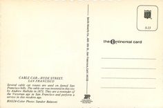 CPM Cable Car Hyde Street San Francisco Tramway