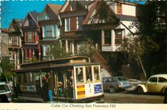 CPM Cable Car Climbing San Francisco Hill Tramway