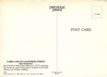 CPM Cable Car on California Street San Francisco 