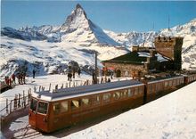 CPM Zermatt Station Gornergrat Matterhorn Dt Blanche