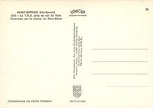 CPM Saint Gervais Hte Savoie Le TMB pres du Col de Voza Panorama sur la chaine du Mont Blanc