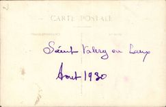 CPA Carte photo saint Valery en Caux Aout 1930 plage anness folles