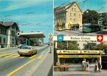 CPM Riehen Grenze Grenzkiosk Einkaufskiosk nach der Grenze Cigarettes Gauloises