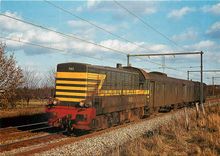CPM NMBS SNCB Locomotive SNCB Diesel electrique de manœuvre BB Serie 70