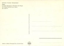 CPM Switzerland Caux Le train Montreux Rochers de Naye et l'Hotel Buffet de la Gare