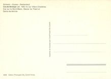 CPM Switzerland Col de Bretaye sur Villas Chesieres Vue sur Le Mont Blanc Glacier du Trent et Dents 