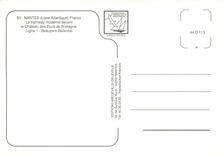 CPM Nantes Loire Atlantique Le tramway moderne devant le château des Ducs de Bretagne Ligne 1 Beaujo