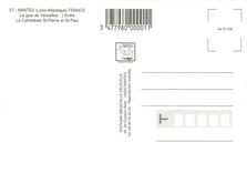 CPM Nantes Loire Atlantique Le quai de Versailles L'Erdre La cathedrale St Pierre et St Paul