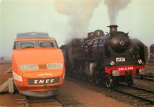 CPM Decouverte de la vallee du Loir en train vapeur TGV Gare de Vendome