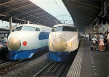 CPM Bullet Trains at Tokyo Central Railroad Station 