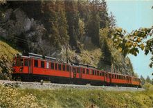 CPM Nyon St Cergue Morez Entre Cheseau et les Pralies Train du dimanche matin