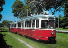 CPM Tramways of Vienna Tramcar C1 141 with trailer C1 1241