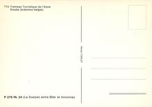 CPM Tramway Touristique de l'Aisne Erezee Ardennes Belges LA Scarpe entre Blier et Amonines