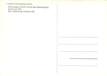 CPM Zurich Motorwagen CE 2 2 113 auf dem Bahnhofplatz Zurich