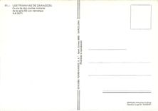 CPM Los Tranvias de Zaragoza Cruce de dos coches Motores de la serie 50 con remolque