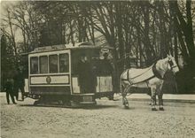 CPM Neuchatel Tram a cheval Neuchatel St Blaise