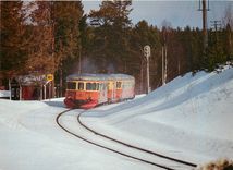 CPM Two Swedish State Railways Y7 railcars