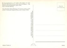 CPM Two Swedish State Railways Y7 railcars