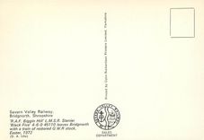 CPM Seven Valley Railway Bridgnorth Shropshire