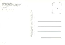 CPM MTUB Bruxelles Train 1022 + 2004 avenue de Tervueren