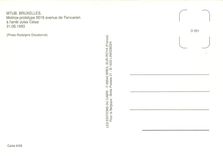 CPM MTUB Bruxelles Motrice prototype 5018 avenue de Tervueren a l'arret Jules Cesar