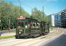 CPM MTUB Bruxelles Train 1305 + 671 avenue de Tervueren entre les arrets Chien Vert et Woluvre