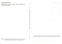 CPM Appenzellerbahn Wagen CK 44 1899 FZ 4 203 1897