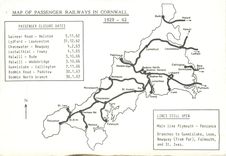 CPM Map of Passenger Railway in Cornwall 