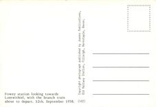 CPM Fowey station looking towards Lostwithiel 