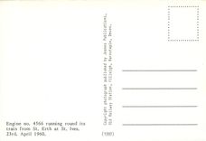 CPM Engine no 4566 running round its train from St Erth at St Ives 