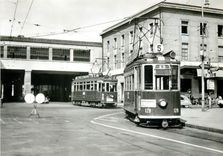 CPM Rond Point de Cornavin 1956 Lausanne
