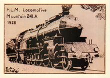 CPM PLM Locomotive Mountain 241 A Schefer