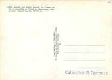 CPM Massif du Mont Blanc Le chemin de fer a cremaillere et l'hotel du Montenvers dans le fond l'aigu