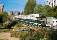 CPM Metro Paris Quartier de la Glaciere Ligne 14 Francois Mitterrand La Madeleine