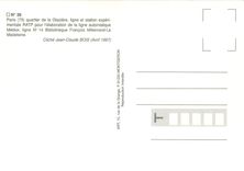 CPM Metro Paris Quartier de la Glaciere Ligne 14 Francois Mitterrand La Madeleine