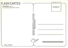 CPM Grenoble Isere Le Tramway Place Felix Poulat 