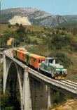 CPM Ferrovia Adriatico Sangritana D26 locomotive with 23 and 35 trailers of The Valley Train on the 