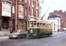 CPM Lille Nord Le Tramway rue d'Isly le 5 aout 1964 