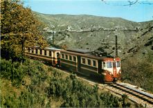 CPM Ferrovia Genova Casella Electric railcar A7 with trailer C101 