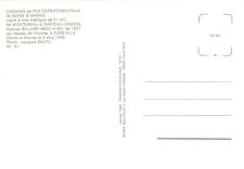 CPM Chemin de Fer Departementaux de Seine et Marne Autorail Billard A80D 