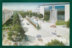 CPM Le Tramway de Strasbourg Route de Colmar 