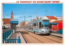CPM Le Tramway en Seine Saint Denis la Courneuve Bobigny Drancy Seine Saint Denis 